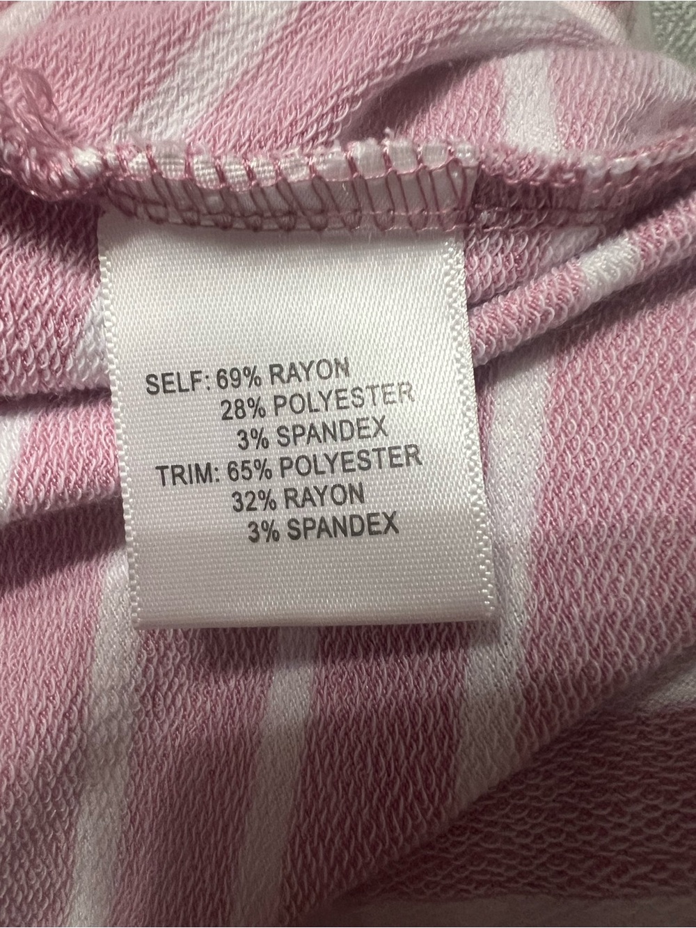 Jane & Delancey Pink & White Striped Hooded Tunic - Picture 5 of 5
